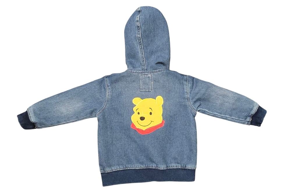 Levi's Baby Denim Hoodie Jacket Embroidered with Winnie the Pooh Size 18M
